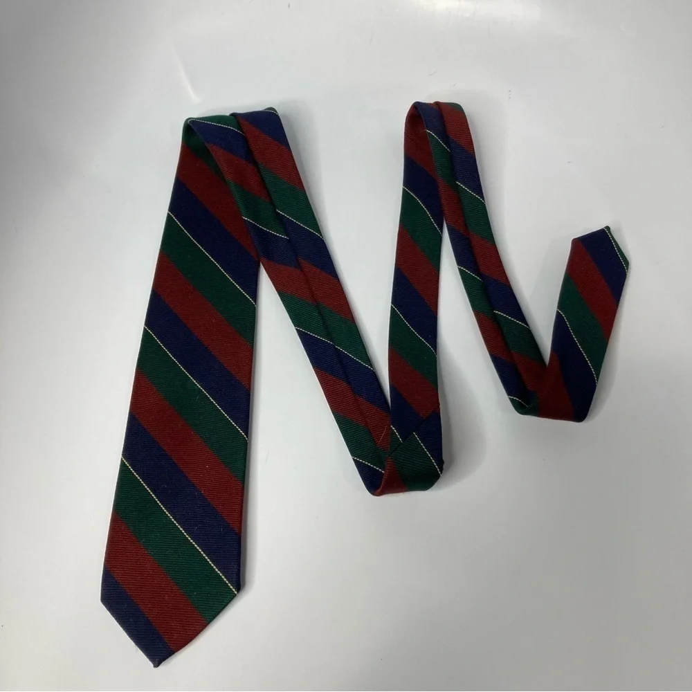 Jacobs Roberts Ltd striped‎ wool tie